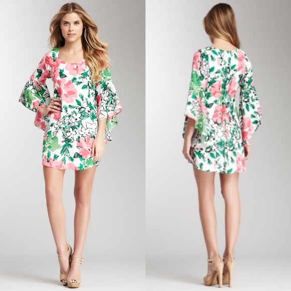 Voom by Joy Han Dresses & Skirts - Voom by Joy Han White Suzy Bell Sleeves Dress